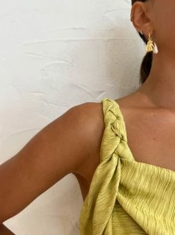 One Fell Swoop Hepburn Mini Dress In Golden Straw -Coco & Lola SHOP One Fell Swoop Low Res Eden 203 600x