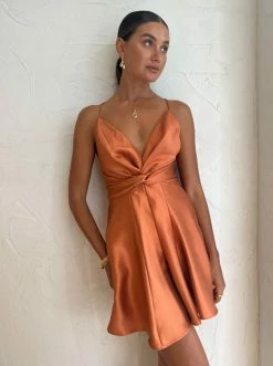 One Fell Swoop Emmeline Mini Dress In Sienna -Coco & Lola SHOP One Fell Swoop Low Res Eden 221 600x