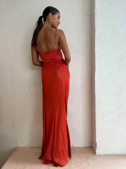 One Fell Swoop Daria Gown In Burnt Orange -Coco & Lola SHOP One Fell Swoop Low Res Eden 294 600x
