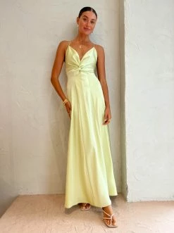 One Fell Swoop Emmeline Maxi Dress In Limoncello -Coco & Lola SHOP One Fell Swoop Low Res Eden 37 600x