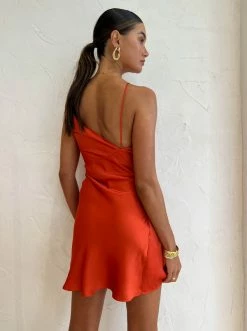 One Fell Swoop Frida Mini Dress In Burnt Orange -Coco & Lola SHOP One Fell Swoop Low Res Eden 72 600x