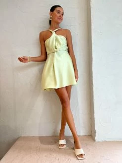 One Fell Swoop Esme Mini Dress In Limoncello -Coco & Lola SHOP One Fell Swoop Low Res Eden 91 600x