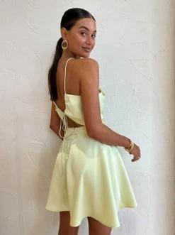 One Fell Swoop Esme Mini Dress In Limoncello -Coco & Lola SHOP One Fell Swoop Low Res Eden 98 600x