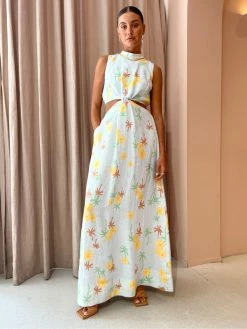 Roame Loren Maxi Dress In Palmero -Coco & Lola SHOP ROAME Lowres 41 600x