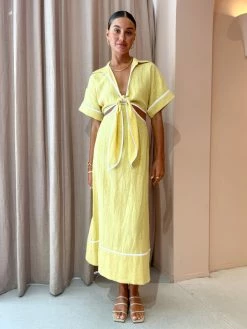 Roame Parque Dress In Butter -Coco & Lola SHOP ROAME Lowres 59 600x