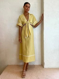 Roame Parque Dress In Butter -Coco & Lola SHOP ROAME Lowres 67 600x