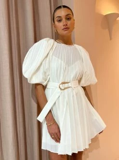 Acler Hudson Dress In Cream -Coco & Lola SHOP Reshoots Lowres august 17 600x