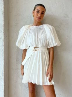 Acler Hudson Dress In Cream