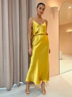 Coco & Lola SHOP 46 Friends With Frank The Willa Skirt In Marigold