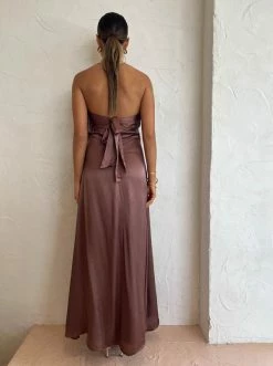 Roame Arch Dress In Cocoa -Coco & Lola SHOP Roame Low Res 139 600x