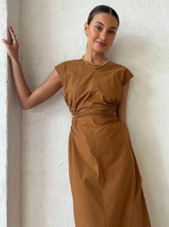 Roame Bastille Dress In Tobacco -Coco & Lola SHOP Roame Low Res 161 600x