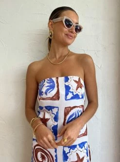 Roame Arch Dress In Roame Tiles Print -Coco & Lola SHOP Roame Low Res 56 50345347 41ee 48b7 a3b1 80286d31abf1 600x