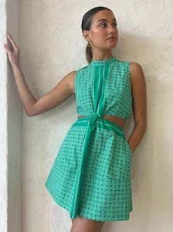 Roame Sutton Dress In Roame Scarf Print -Coco & Lola SHOP Roame Low Res 76 600x