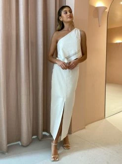 Sir Marne Midi Skirt In Natural -Coco & Lola SHOP SIR. lowres 15 600x