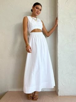 Sir Dion Gathered Dress In Blanc -Coco & Lola SHOP SIR Drop2 Low Res 19 600x
