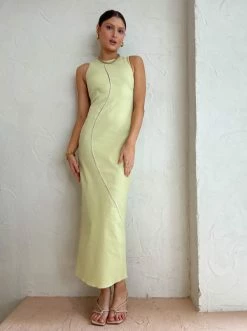 Sir Esther Midi Dress In Pistachio