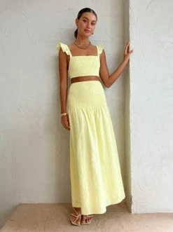 Sir Francesca Shirred Crop In Butter -Coco & Lola SHOP SIR Low Res 128 11894452 16e2 4a60 9d38 cb2e9ab9bc0a 600x