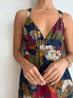 Sir Bonita V Neck Gown In Garcia Floral Print -Coco & Lola SHOP SIR Low Res 131 600x