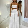 Sir Diana Smocked Maxi Skirt In Ivory -Coco & Lola SHOP SIR Low Res 211 600x