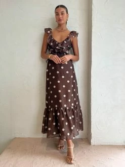 Sir Vivi Frill Maxi Dress In Marlon Polka Dot -Coco & Lola SHOP SIR Low Res 38 600x