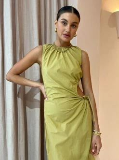 Sir Dion Cut Out Dress In Camel -Coco & Lola SHOP SIR Low Res 45 600x