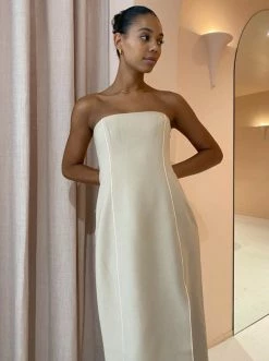 Sir Monte Strapless Dress In Tan -Coco & Lola SHOP SIR Low Res 16March 219 600x