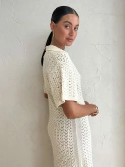 Shona Joy Mikala Polo Midi Dress In Coconut -Coco & Lola SHOP ShonaJoy1 Lowres 15 39c57617 2626 4f8c 9fa5 3e91b730801a 600x