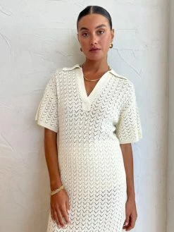 Shona Joy Mikala Polo Midi Dress In Coconut -Coco & Lola SHOP ShonaJoy Lowres 131 f50931e1 0c2e 4aa6 9b01 39b9dbd18924 600x
