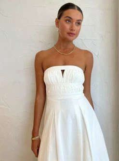 Shona Joy Akua Strapless Bustier Midi Dress In Coconut -Coco & Lola SHOP ShonaJoy Lowres 177 b00bf308 7a0e 4a81 842d 5e16c495c432 600x