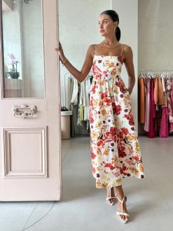 Shona Joy Kalani Low Open Back Midi Dress In Coconut/Multi -Coco & Lola SHOP ShonaJoy Lowres 40 62f3006c c5cb 4ae8 b651 8c23a713cefa 600x