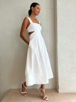 Shona Joy Morgan Cut Out Midi Dress In Ivory -Coco & Lola SHOP ShonaJoy Lowres 49 10e749e3 9b72 41e8 9df5 15c371a8a506 600x