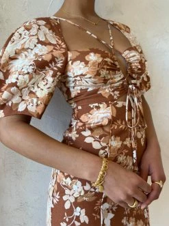 Shona Joy Capucine Lace Front Lantern Sleeve Mini Dress In Almond/Multi -Coco & Lola SHOP ShonaJoy lowres 24 62dfa5ac 4f0d 467a 96ec 67108ff3e30c 600x