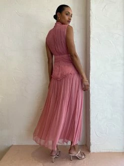 Shona Joy Lauren High Neck Midi Dress In Blush 12 Shona Joy Lauren High Neck Midi Dress In Blush -Coco & Lola SHOP Shona Joy Low Res 34 13f6d9a1 5bb6 4901 a61a 0d2b6bd9d25b 600x