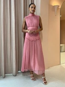 Shona Joy Lauren High Neck Midi Dress In Blush 13 Shona Joy Lauren High Neck Midi Dress In Blush -Coco & Lola SHOP Shona Joy Low Res 3 f4626c14 7d26 4091 83d4 463ce023edf0 600x