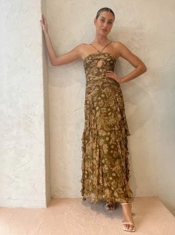 Shona Joy Rosaline Keyhole Frill Maxi Dress -Coco & Lola SHOP Shona Reshoot Low Res 11 600x