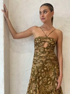 Shona Joy Rosaline Keyhole Frill Maxi Dress -Coco & Lola SHOP Shona Reshoot Low Res 16 600x