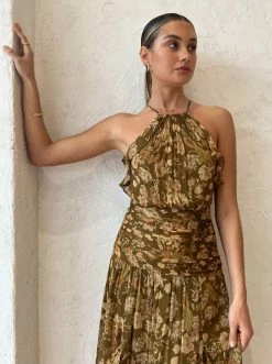 Shona Joy Rosaline Ruched Split Maxi Dress -Coco & Lola SHOP Shona Reshoot Low Res 37 600x