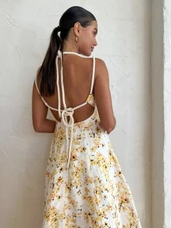 Significant Other Maia Maxi Dress In Golden Blossom -Coco & Lola SHOP Signifcantother Lowres 12 600x