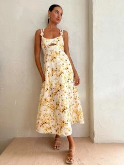 Coco & Lola SHOP 33 Significant Other Maia Maxi Dress In Golden Blossom
