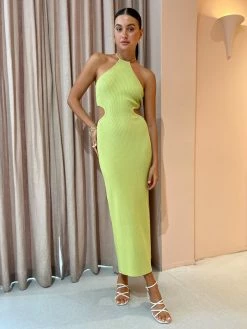 Significant Other Skye Midi Dress In Avocado
