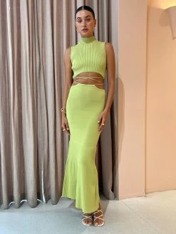 Significant Other Skye Skirt In Avocado -Coco & Lola SHOP SignificantOther Lowres 3 e4b848a7 fff7 4c58 87d5 5e1e09441039 600x