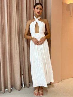 Sonya Sana Pleated Maxi Dress In White -Coco & Lola SHOP Sonya Lowres 103 600x
