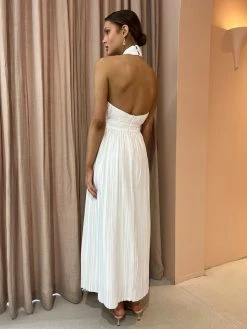 Sonya Sana Pleated Maxi Dress In White -Coco & Lola SHOP Sonya Lowres 108 600x