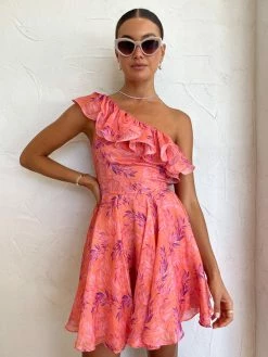 Sonya Serena Mini Dress In Peach Watercolour Print -Coco & Lola SHOP Sonya Lowres 44 60fcf3b5 9b24 4330 ab02 9a772dacfc15 600x