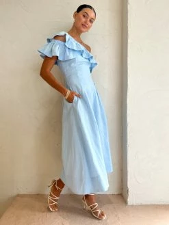 Sovere Promise Midi Dress In Sky Blue -Coco & Lola SHOP Soverestudio Lowres 49 600x