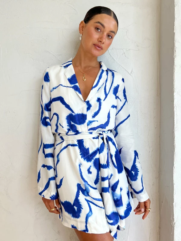 Sovere Tidal Mini Dress In Blue Tide 3 Sovere Tidal Mini Dress In Blue Tide