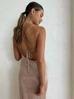 Third Form Heavy Metal Knit Cowl Slip In Rose Gold -Coco & Lola SHOP Third Form Eden Low Res 29 600x