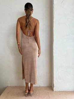 Third Form Heavy Metal Knit Cowl Slip In Rose Gold -Coco & Lola SHOP Third Form Eden Low Res 31 600x
