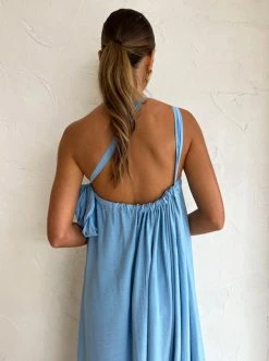 Tojha Lola Maxi Dress In Powder Blue -Coco & Lola SHOP Tojha Low Res 92a 600x