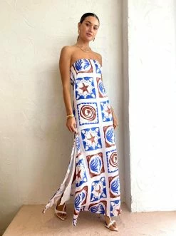 Roame Arch Dress In Roame Tiles Print -Coco & Lola SHOP Untitled 1 a07baab9 5980 4f28 8411 b700379fa92a 600x